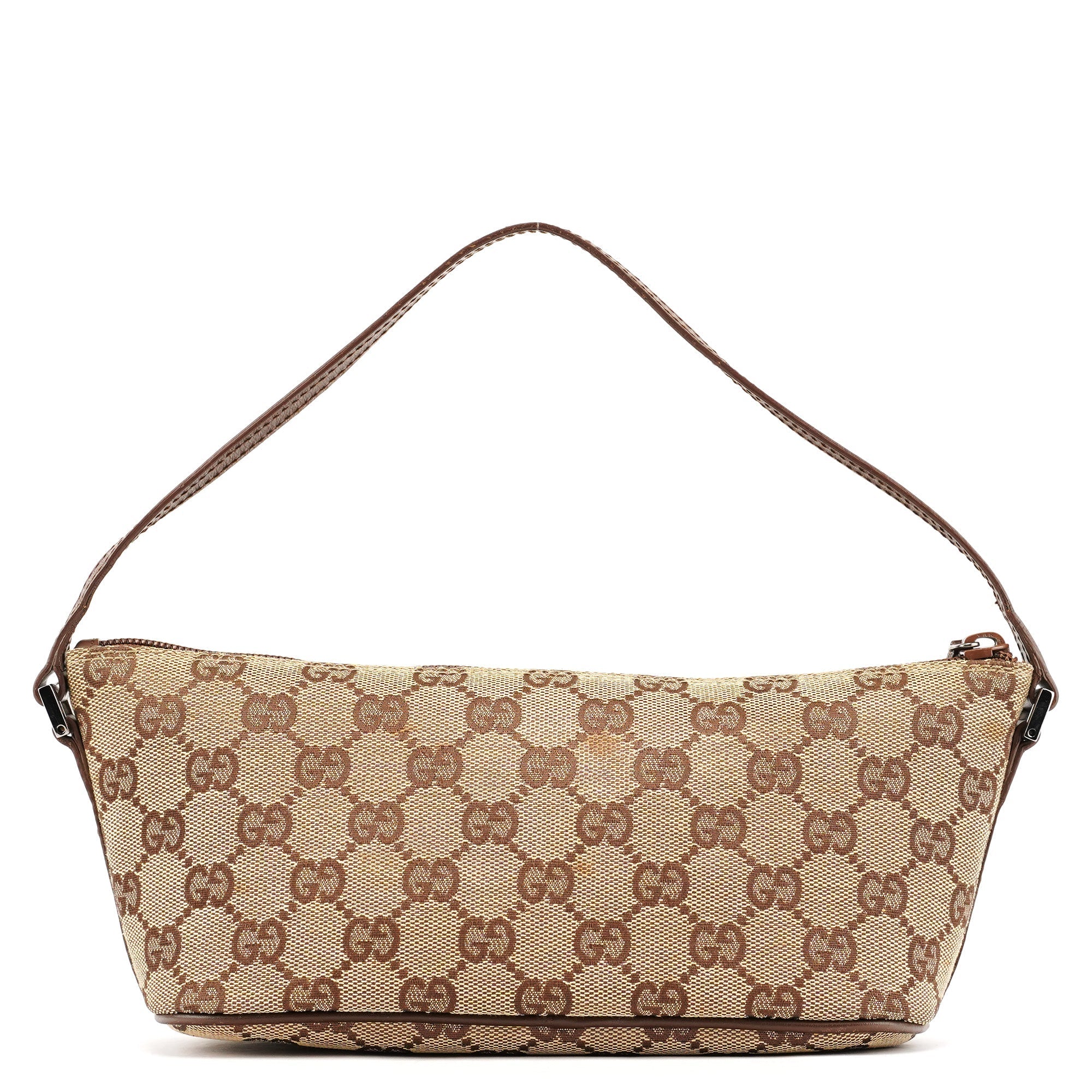 07198 Beige Brown GG Boat Pochette