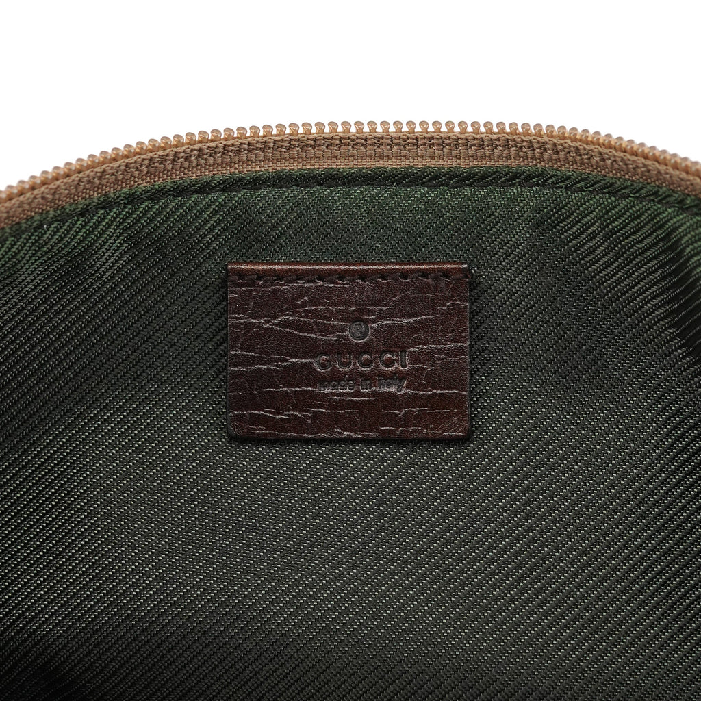 07198 Beige Brown GG Boat Pochette