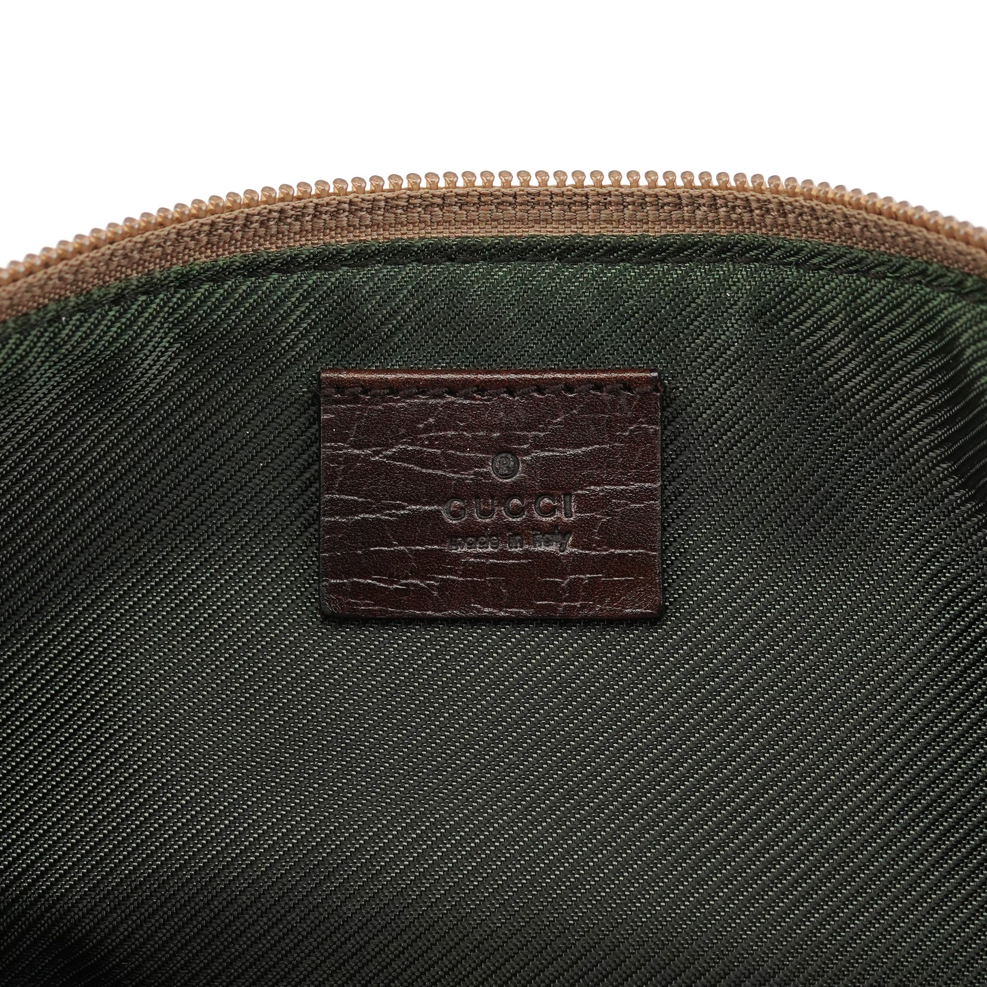07198 Beige Brown GG Boat Pochette
