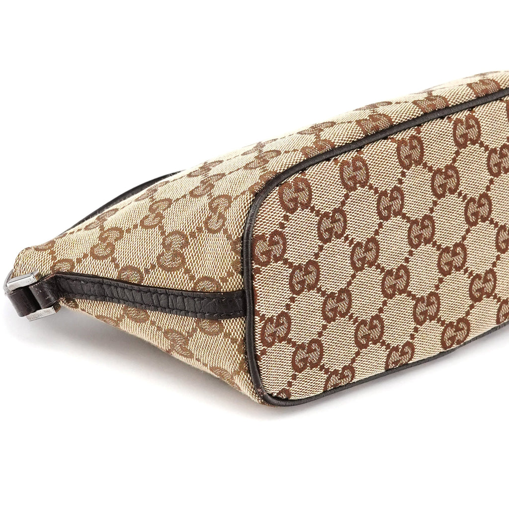 07198 Beige Brown GG Boat Pochette