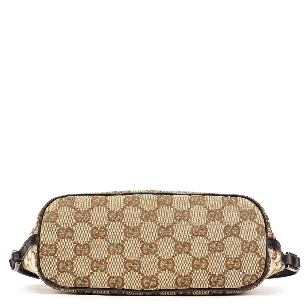 07198 Beige Brown GG Boat Pochette