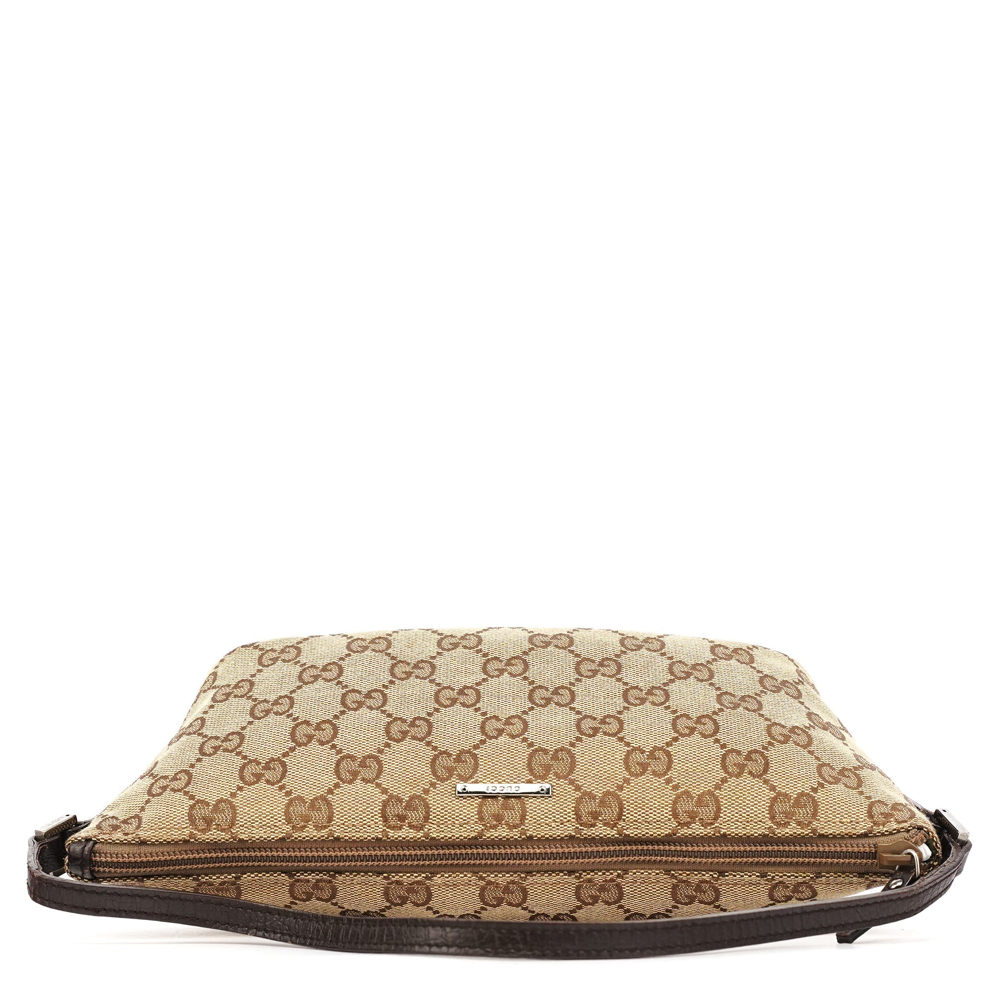 07198 Beige Brown GG Boat Pochette