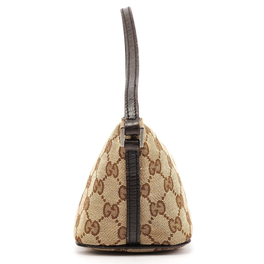 07198 Beige Brown GG Boat Pochette