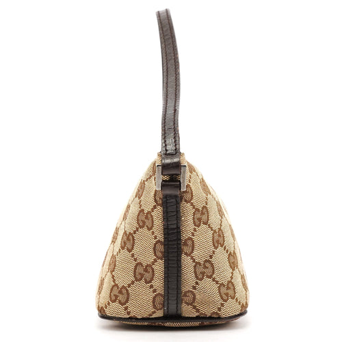 07198 Beige Brown GG Boat Pochette