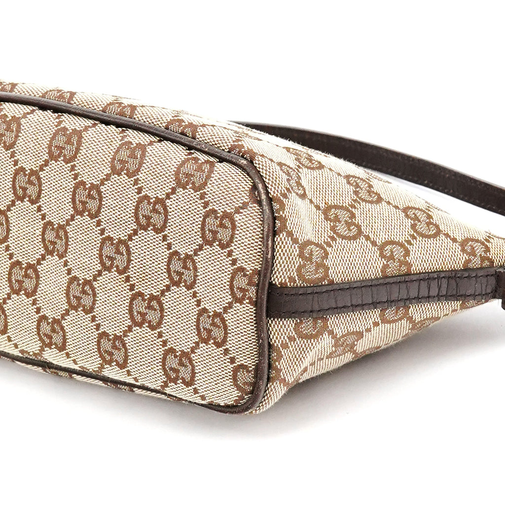 07198 Beige Brown GG Boat Pochette