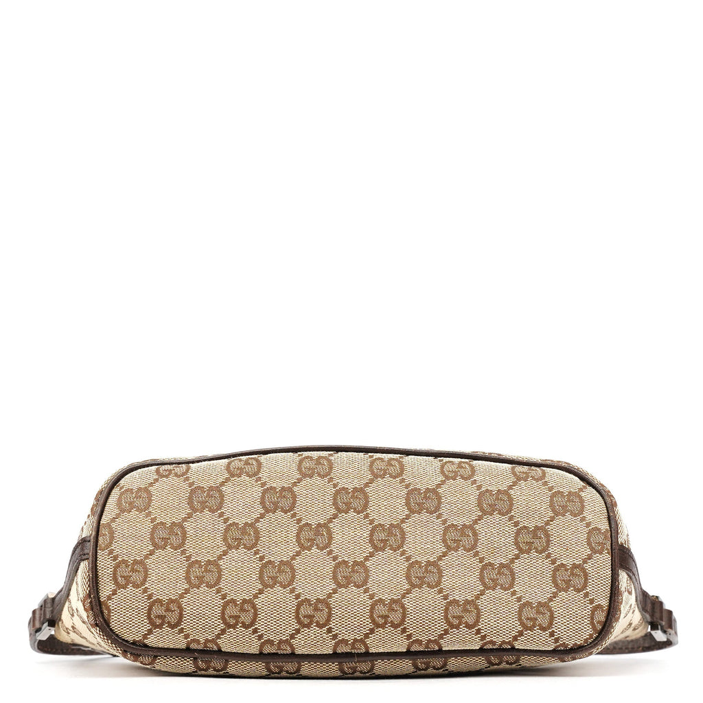 07198 Beige Brown GG Boat Pochette