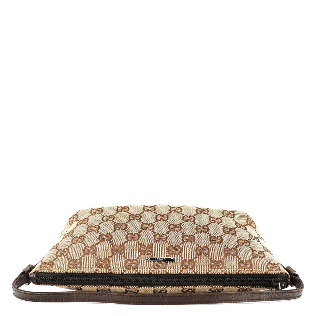 07198 Beige Brown GG Boat Pochette