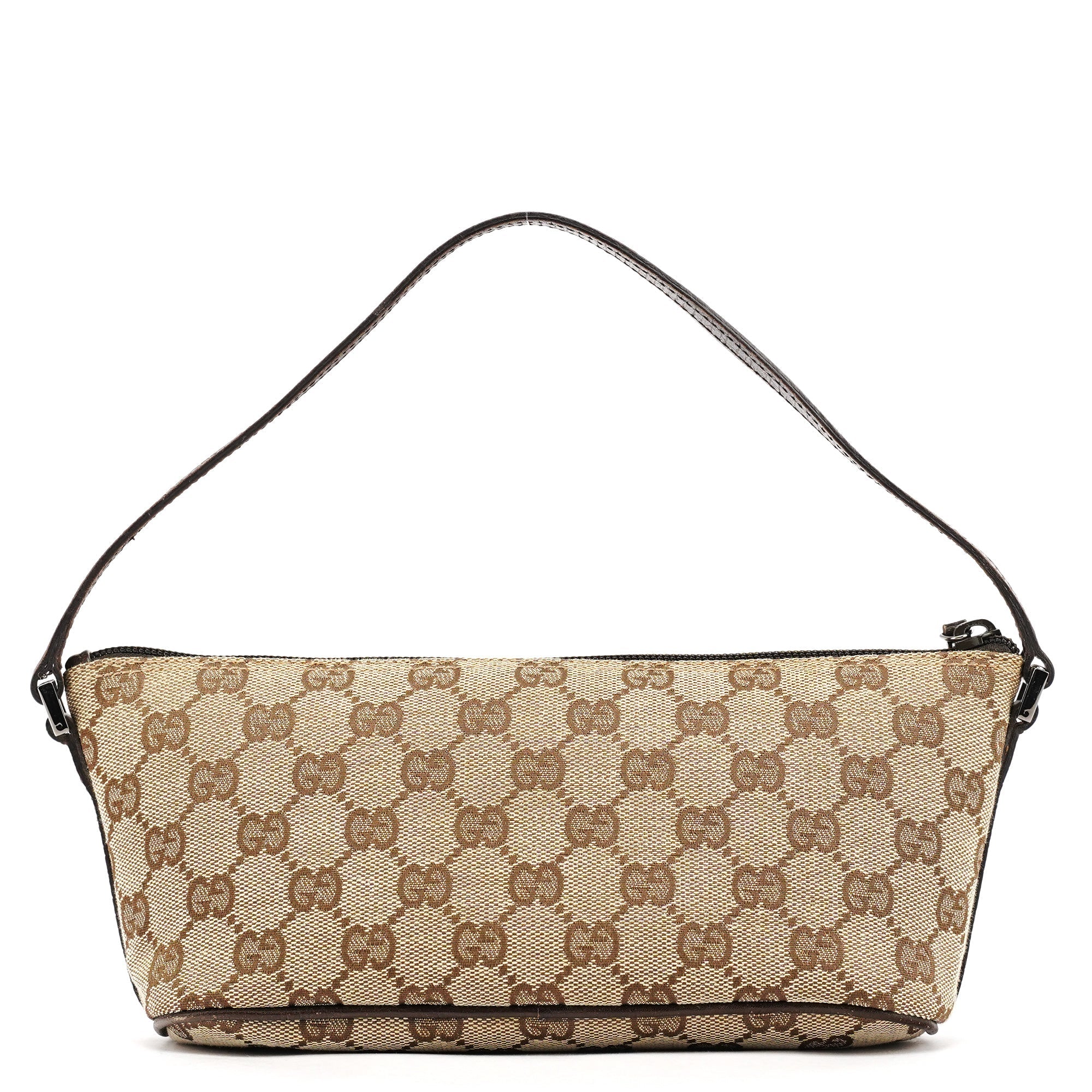 07198 Beige Brown GG Boat Pochette