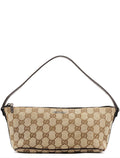07198 Beige Brown GG Boat Pochette