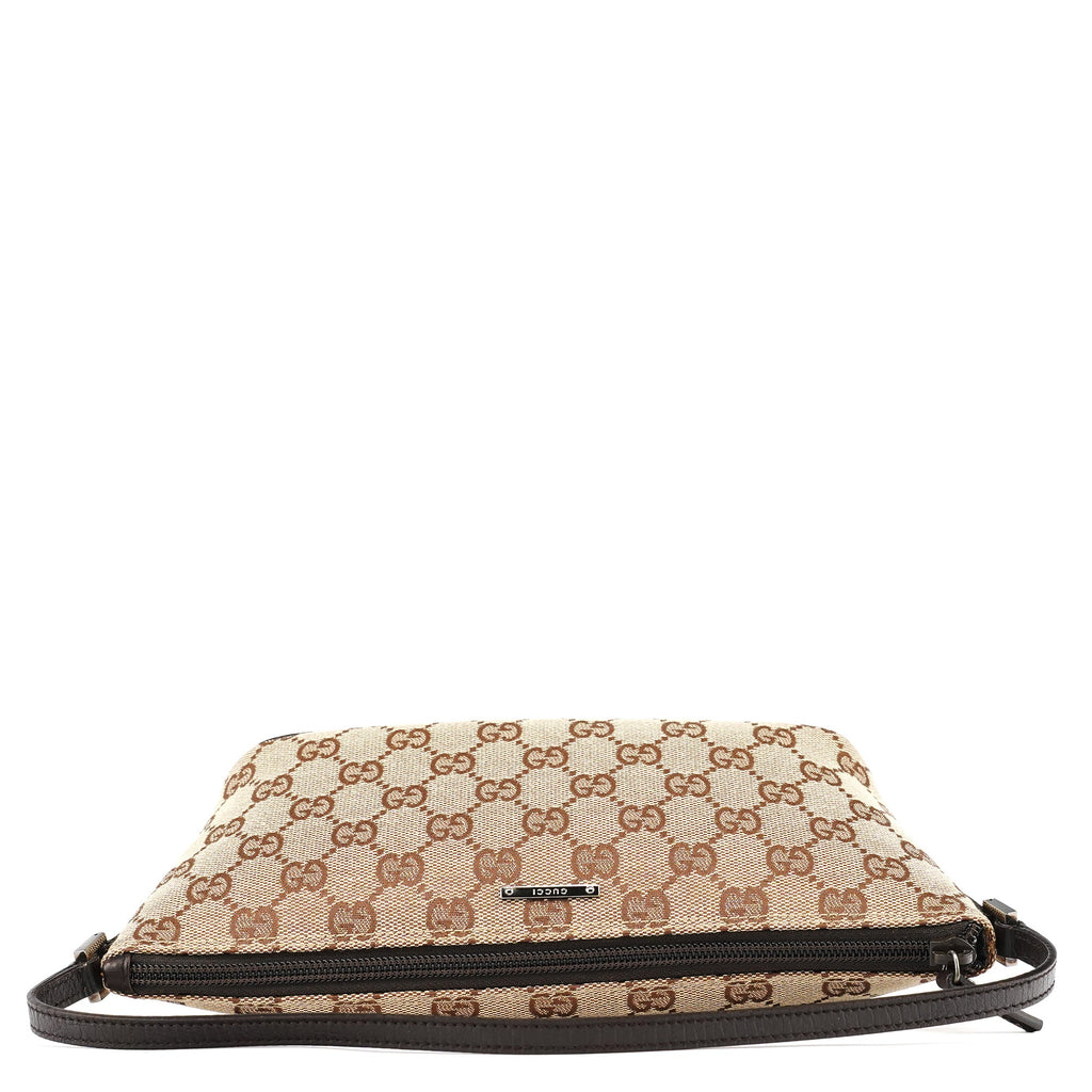 07198 Beige Brown GG Boat Pochette