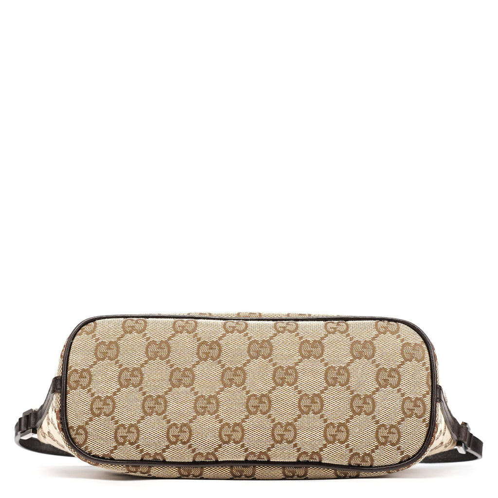07198 Beige Brown GG Boat Pochette