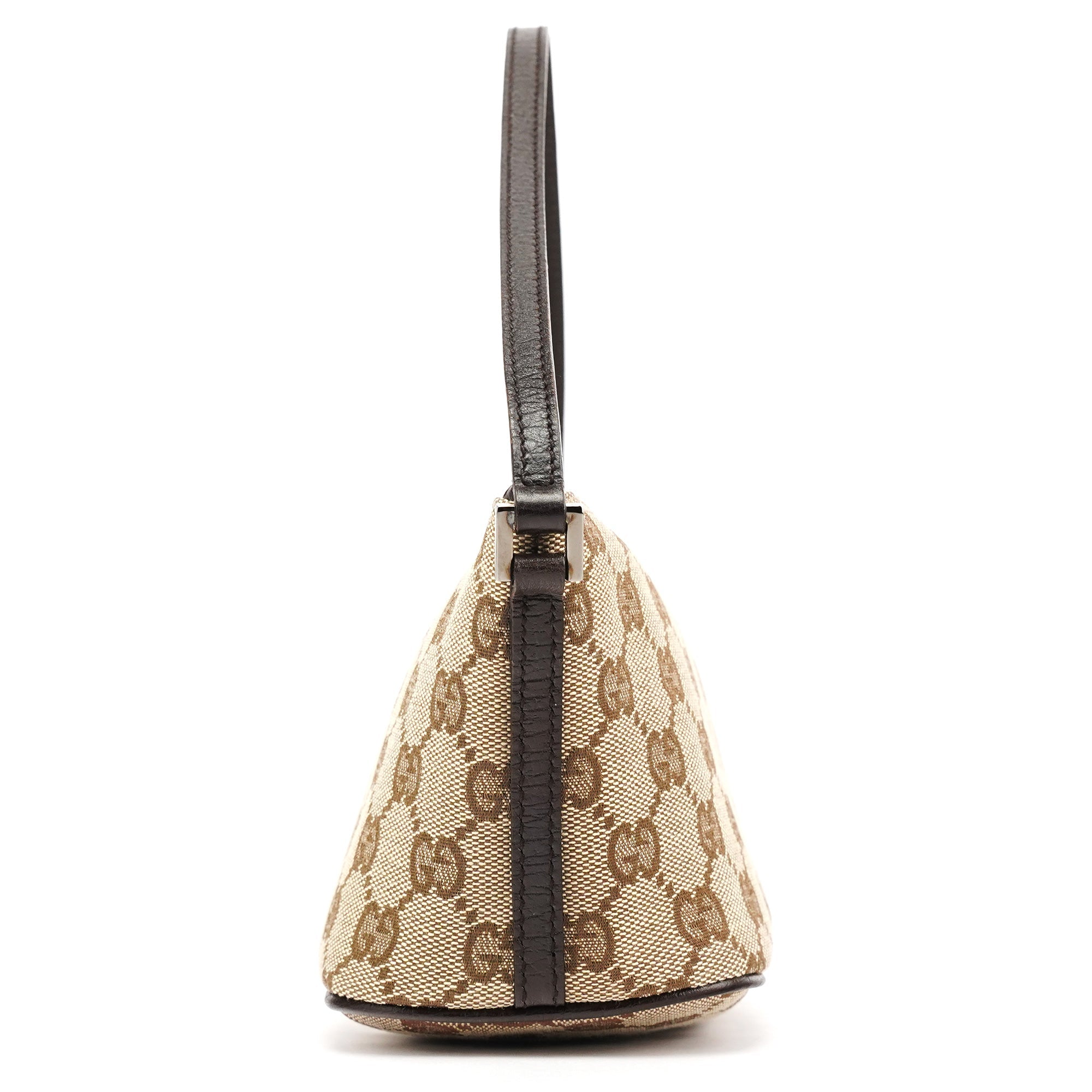 07198 Beige Brown GG Boat Pochette