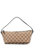 07198 Beige Brown GG Boat Pochette