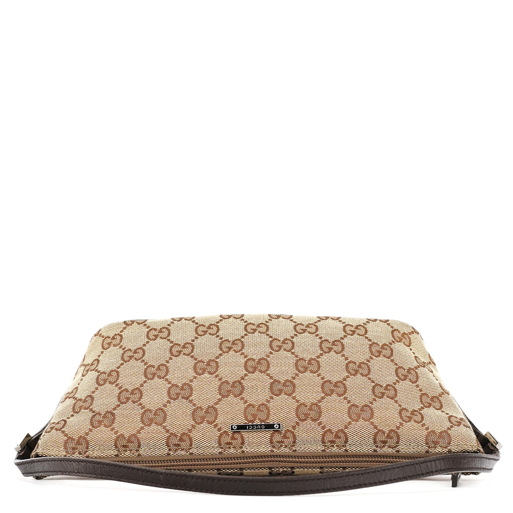 07198 Beige Brown GG Boat Pochette