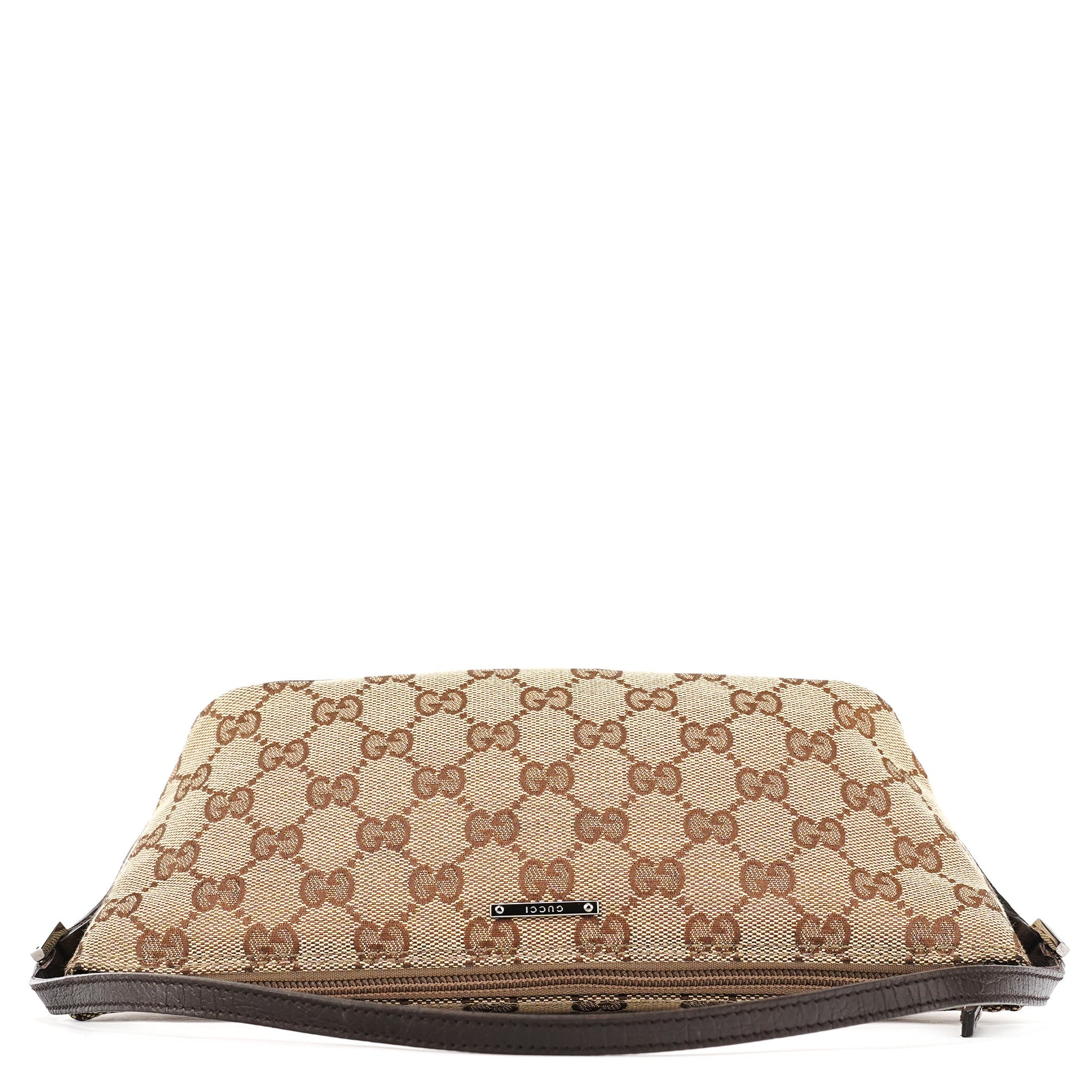 07198 Beige Brown GG Boat Pochette