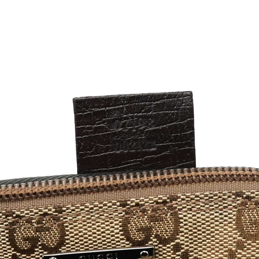 07198 Beige Brown GG Boat Pochette