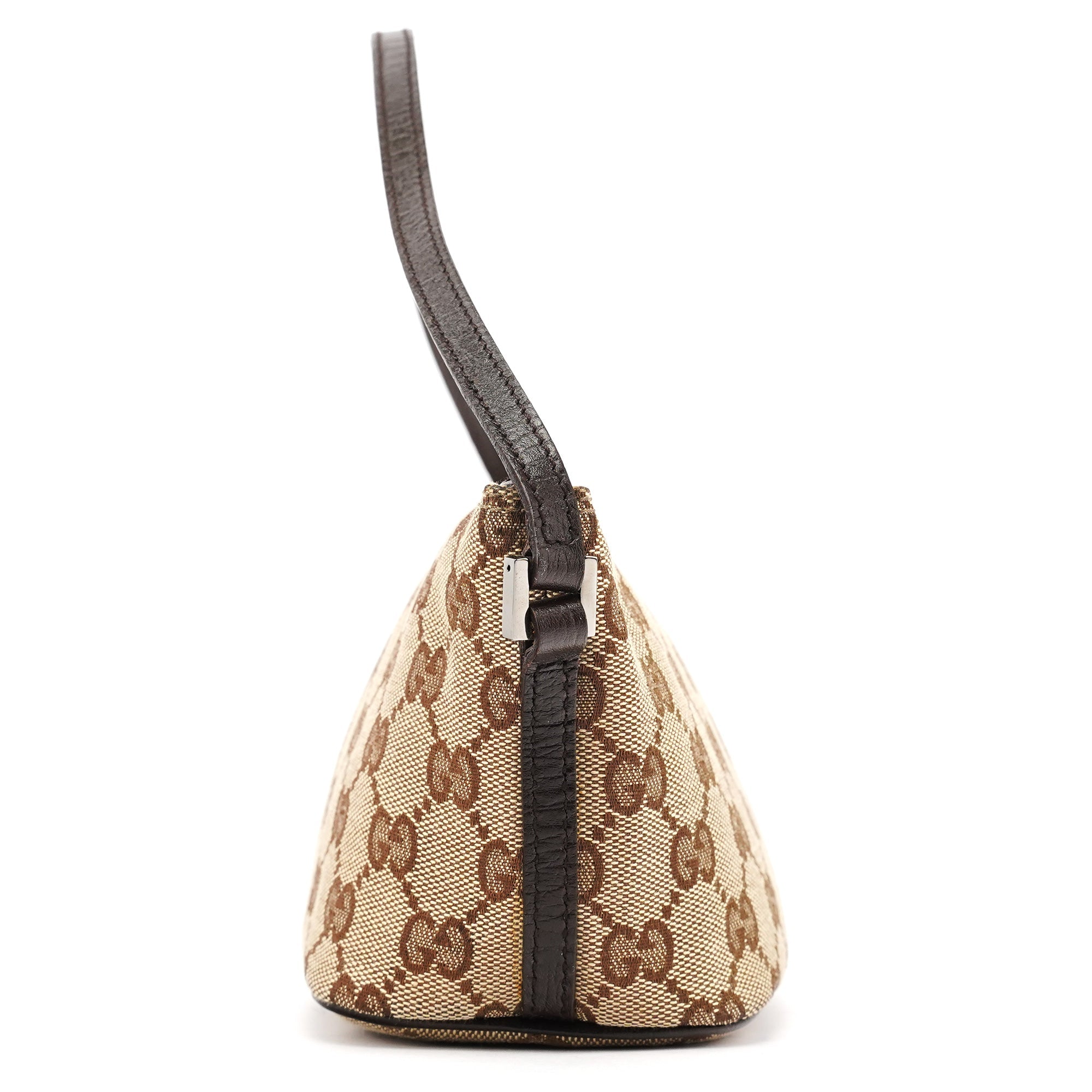 07198 Beige Brown GG Boat Pochette