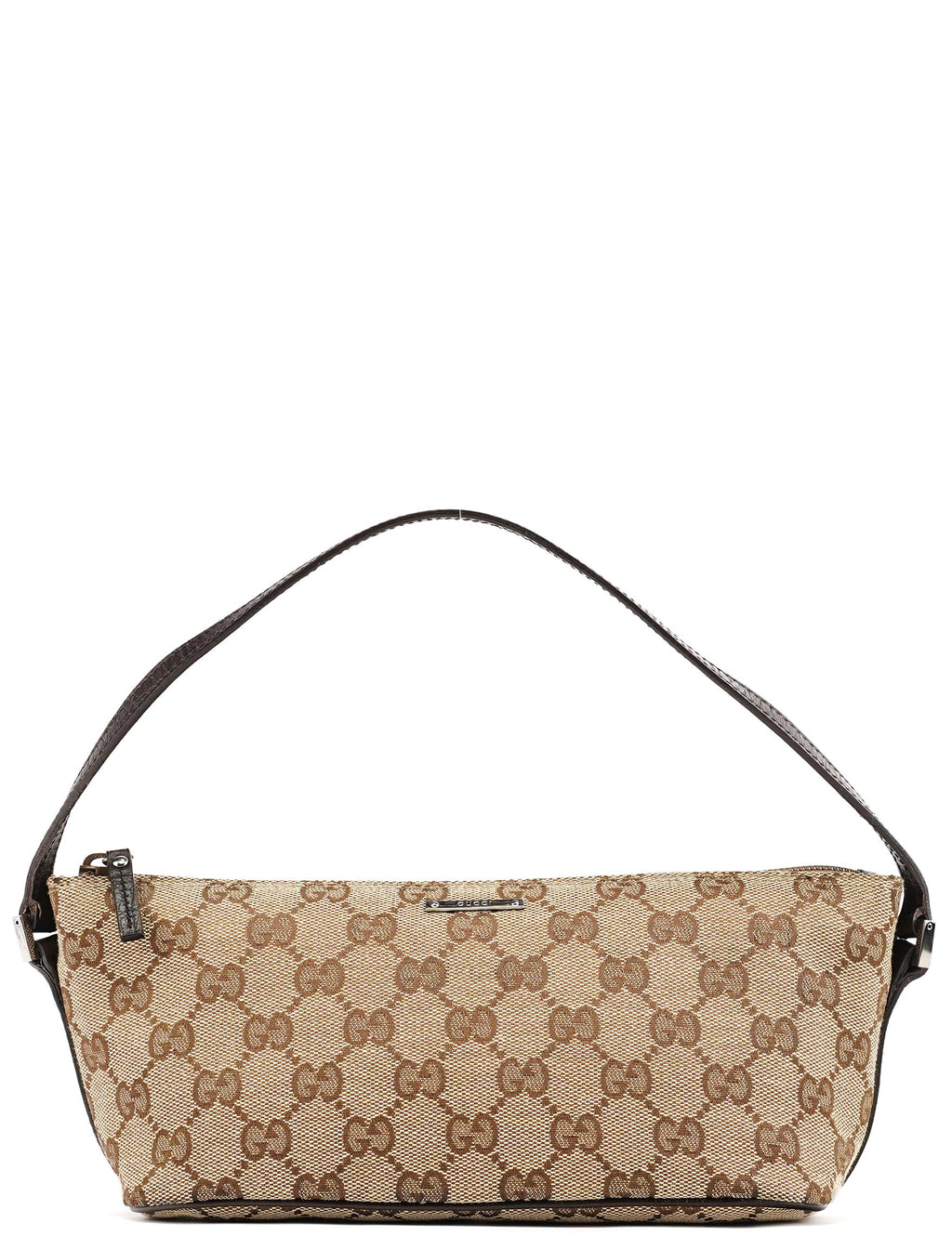 07198 Beige Brown GG Boat Pochette