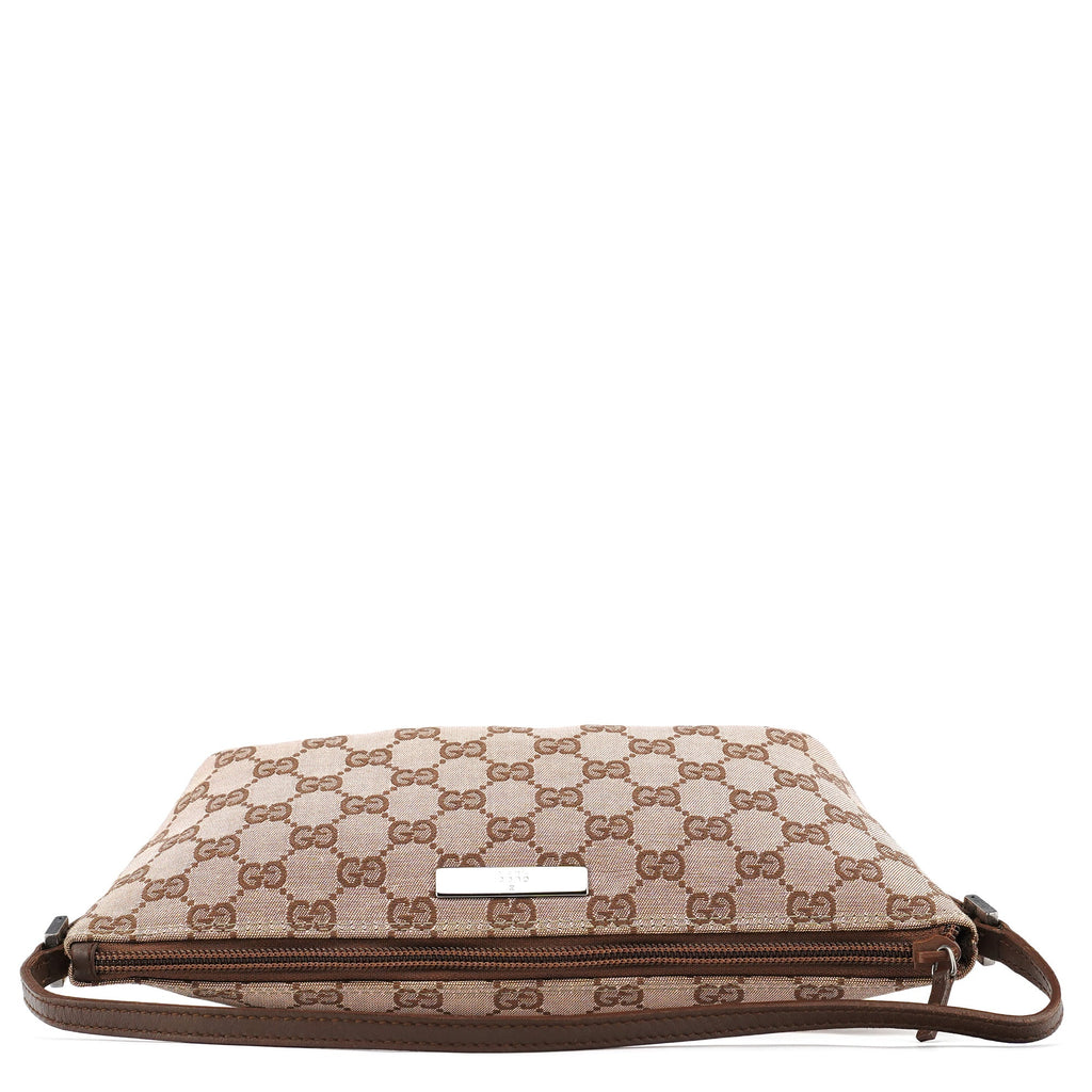07198 Beige Brown GG Boat Pochette