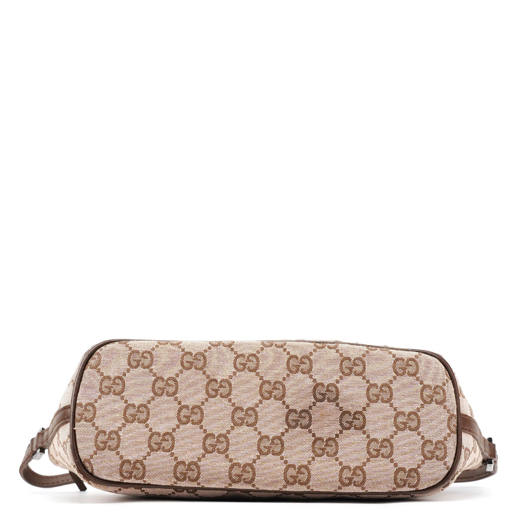 07198 Beige Brown GG Boat Pochette