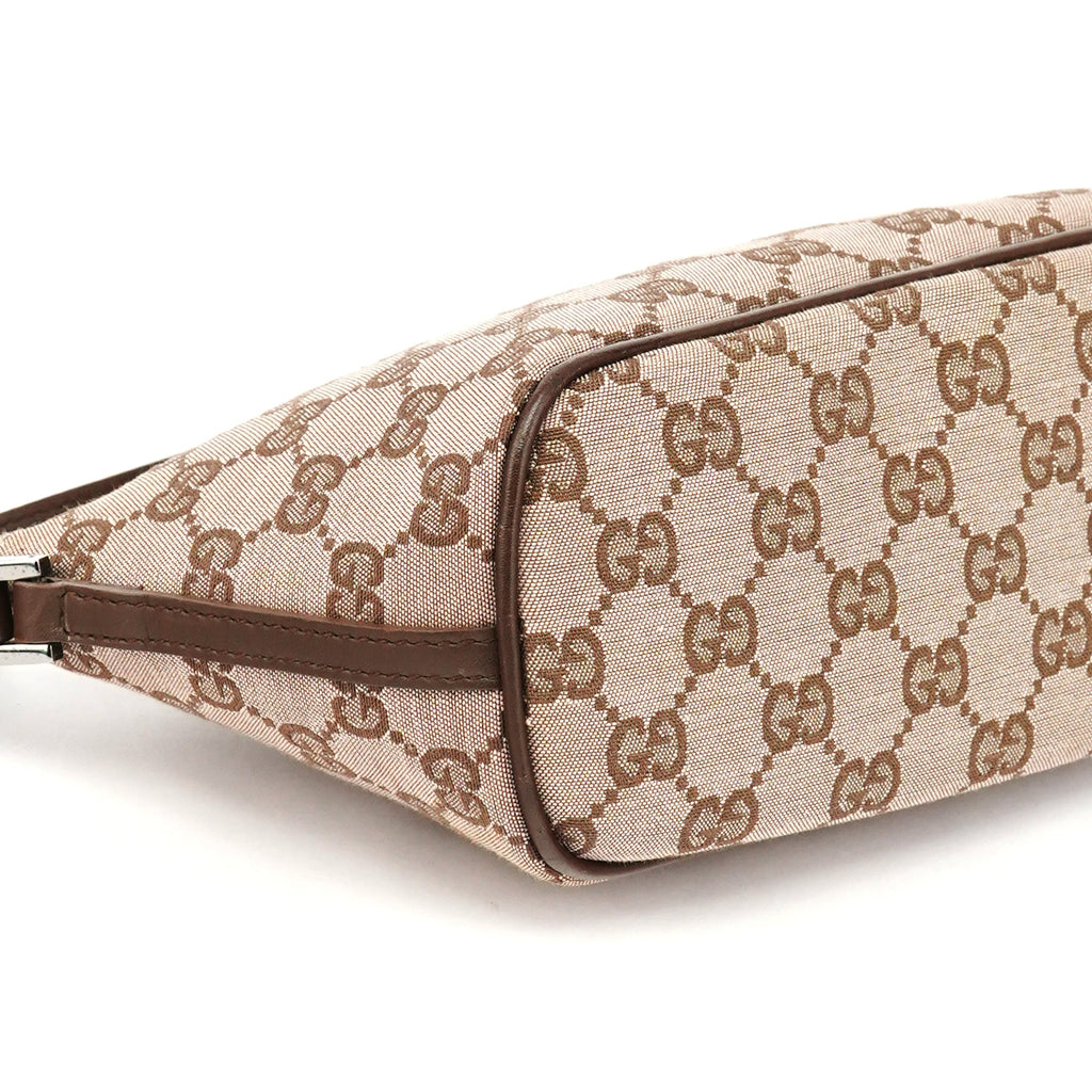 07198 Beige Brown GG Boat Pochette