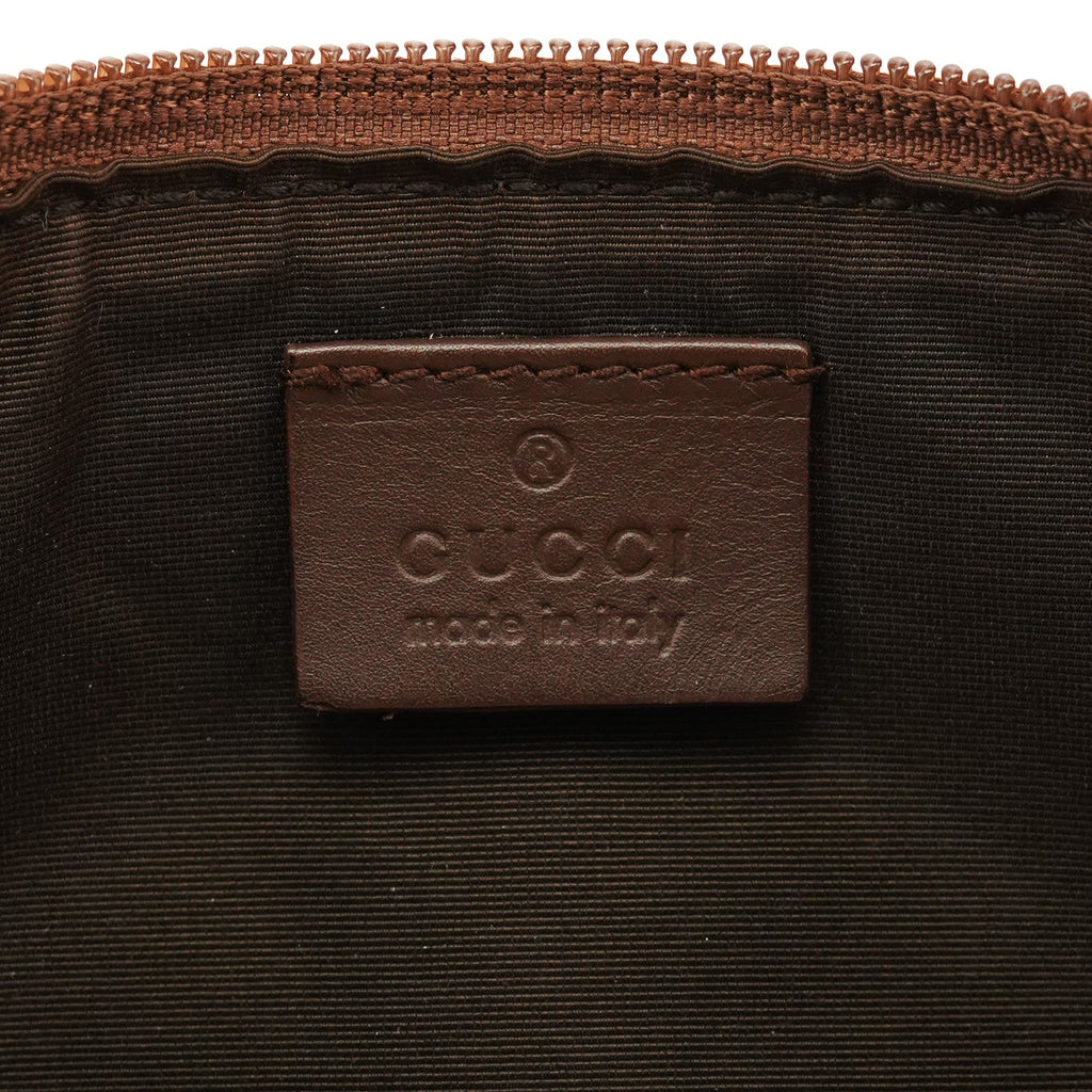 07198 Beige Brown GG Boat Pochette