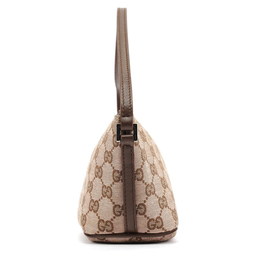 07198 Beige Brown GG Boat Pochette
