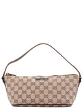 07198 Beige Brown GG Boat Pochette