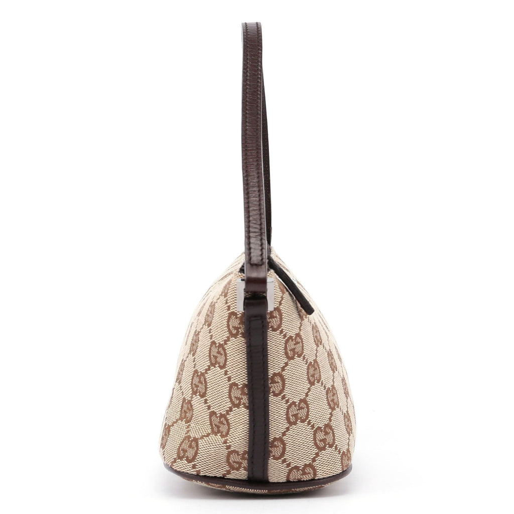 07198 Beige Brown GG Boat Pochette