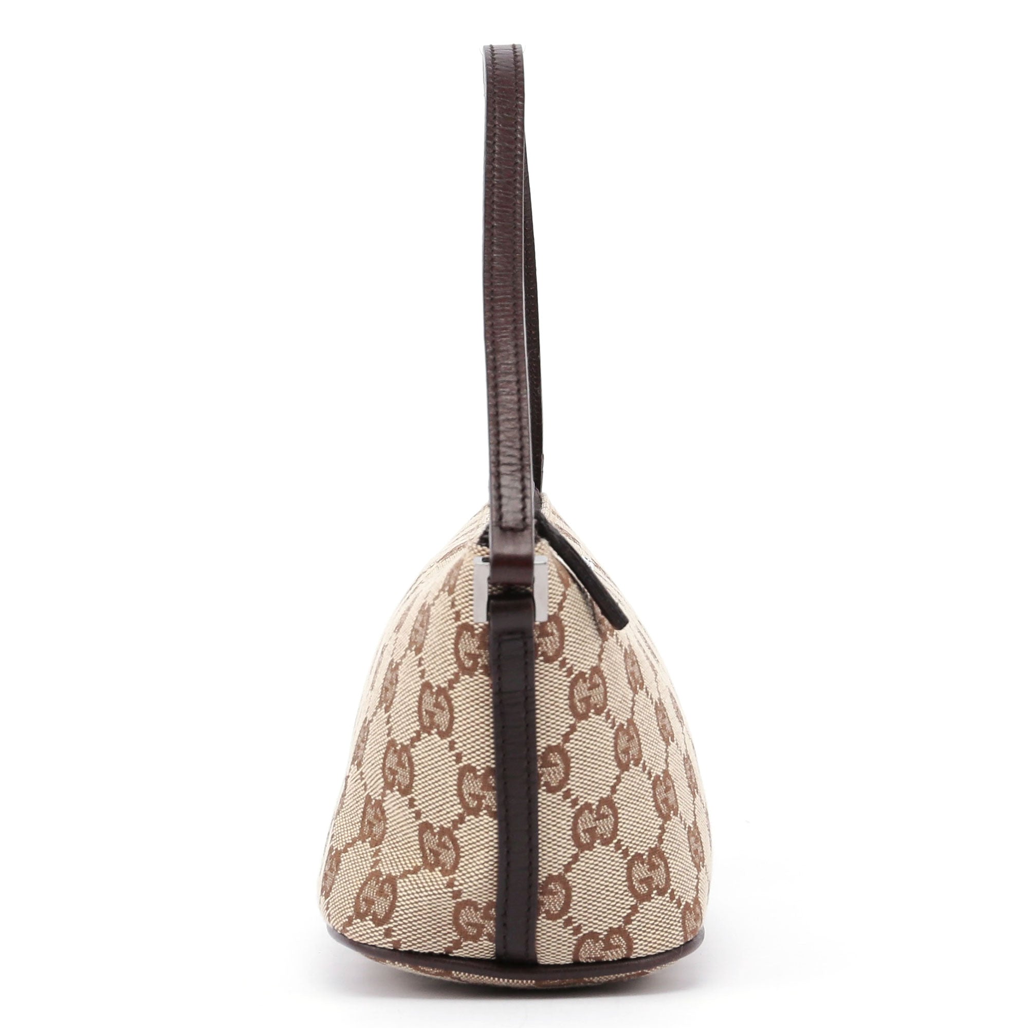 07198 Beige Brown GG Boat Pochette