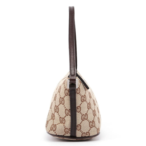 07198 Beige Brown GG Boat Pochette
