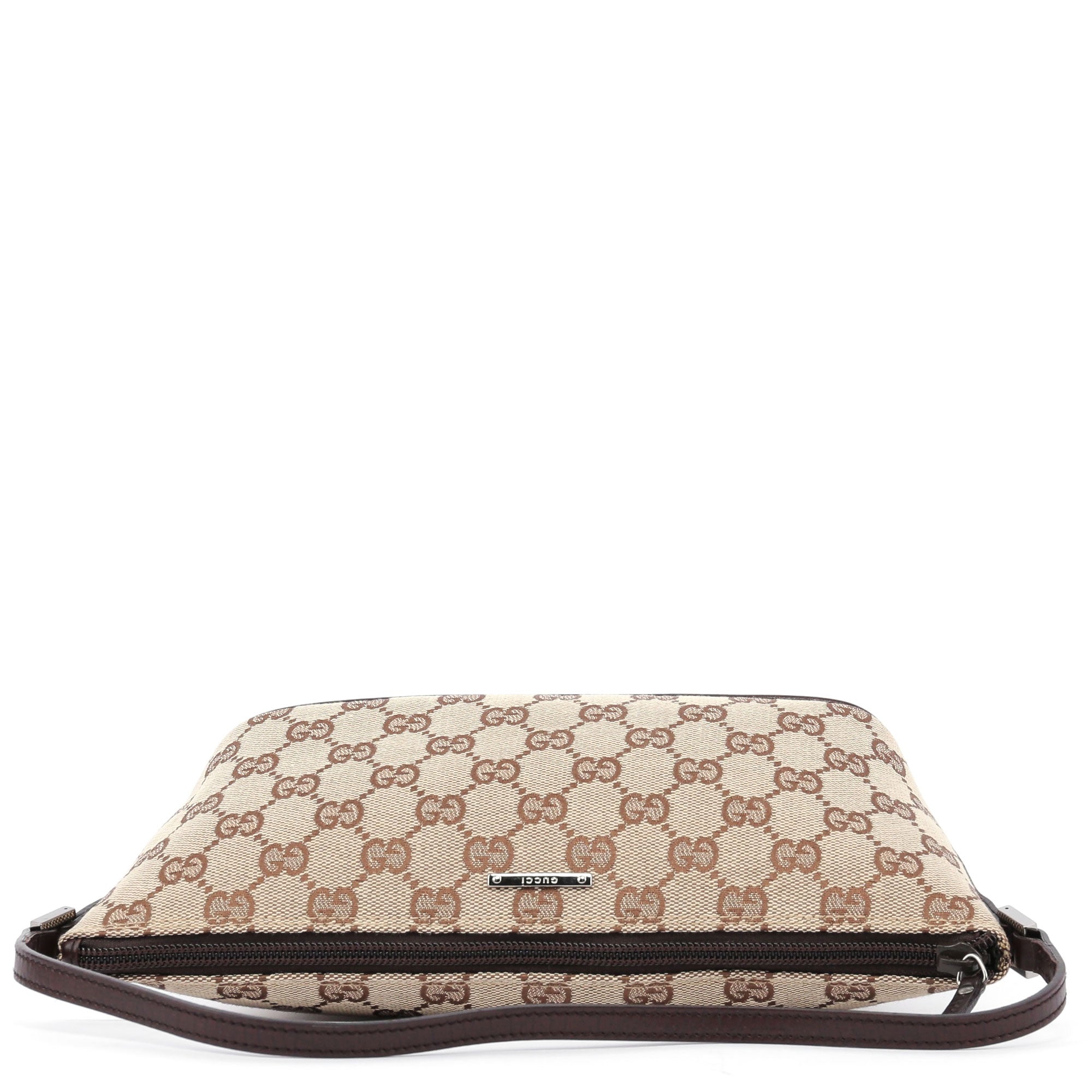 07198 Beige Brown GG Boat Pochette