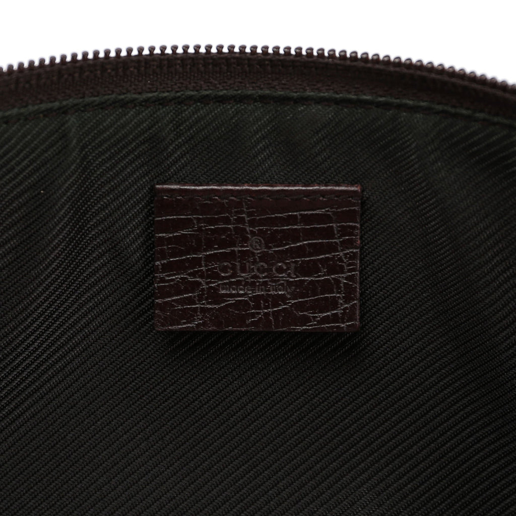 07198 Beige Brown GG Boat Pochette