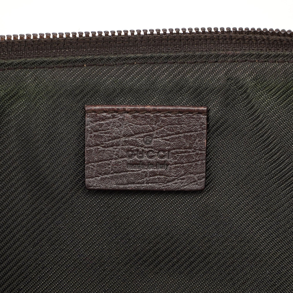 07198 Beige Brown GG Boat Pochette