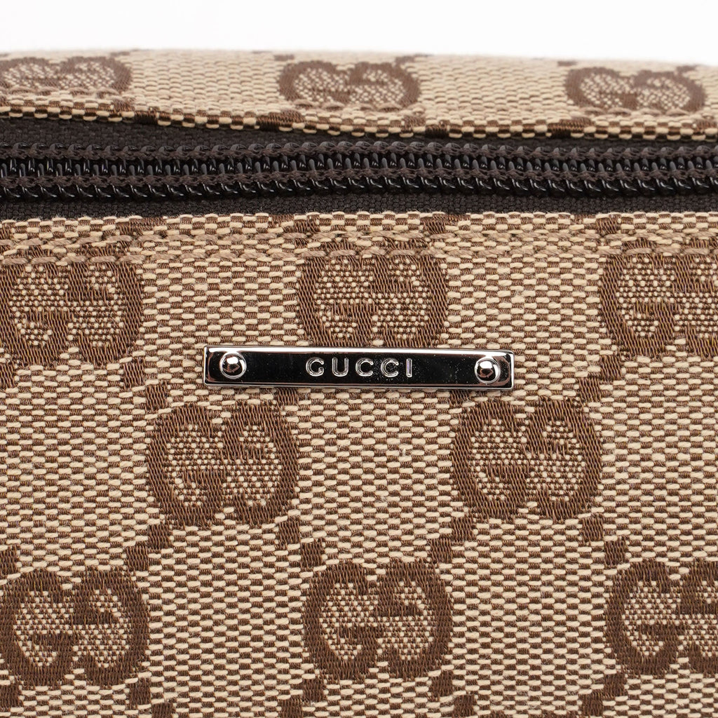 07198 Beige Brown GG Boat Pochette