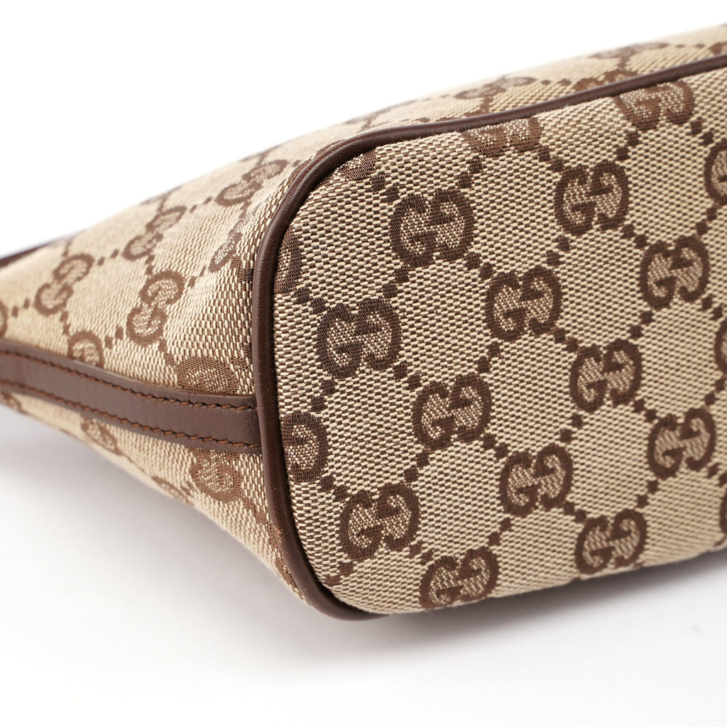 07198 Beige Brown GG Boat Pochette