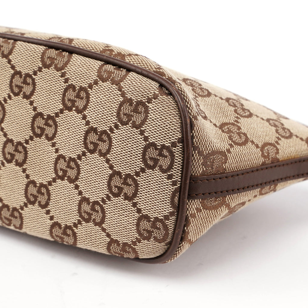 07198 Beige Brown GG Boat Pochette
