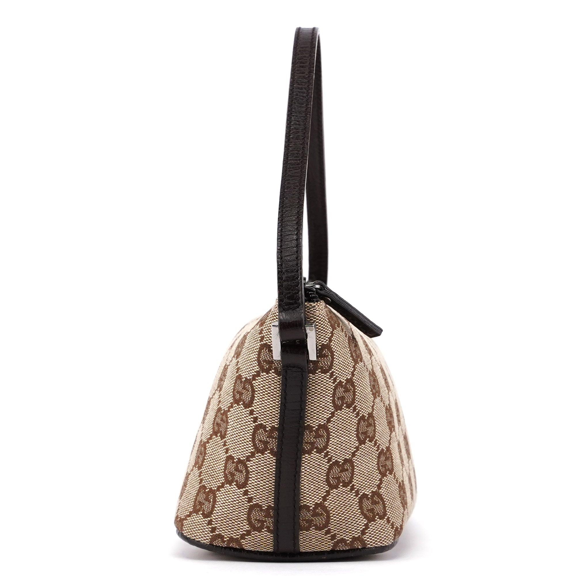 07198 Beige Brown GG Boat Pochette