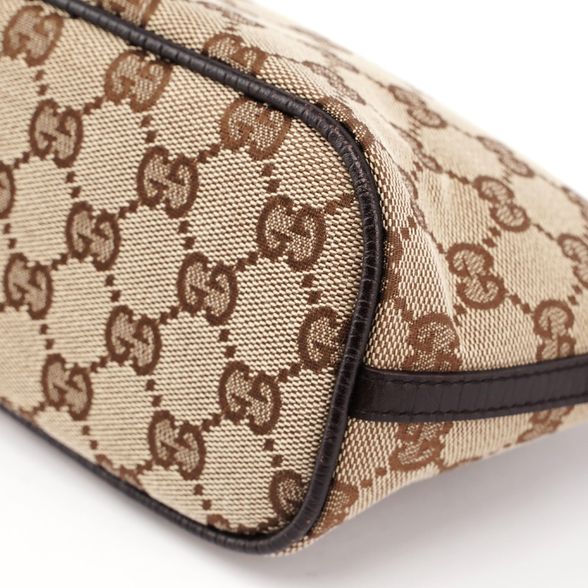 07198 Beige Brown GG Boat Pochette