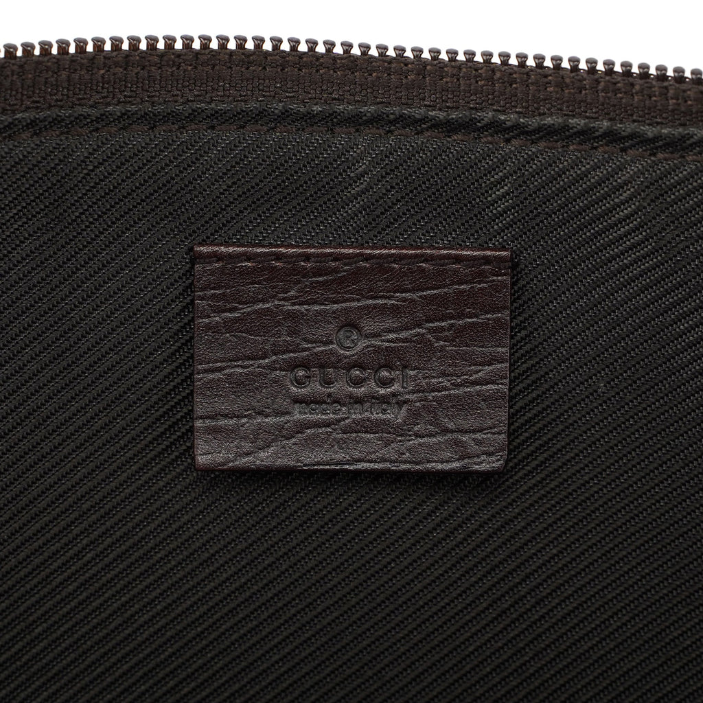 07198 Beige Brown GG Boat Pochette