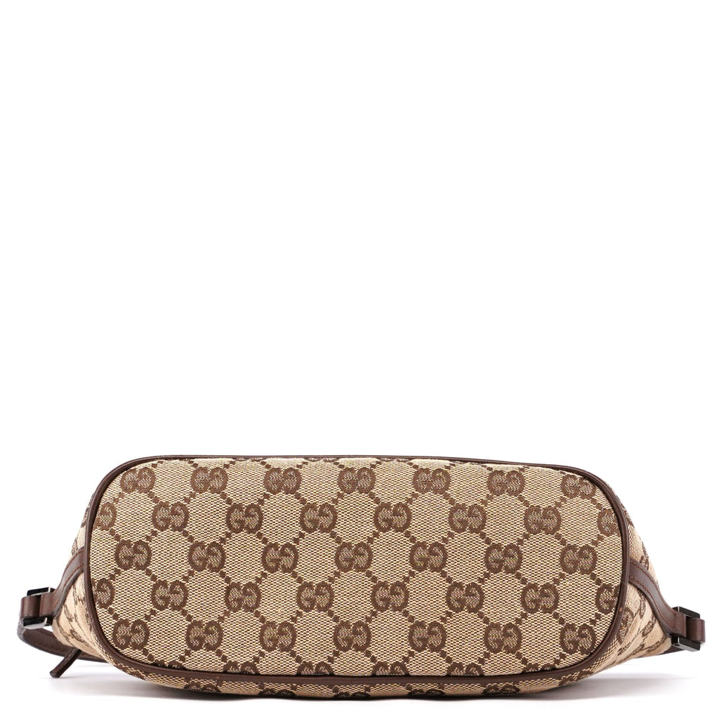 07198 Beige Brown GG Boat Pochette