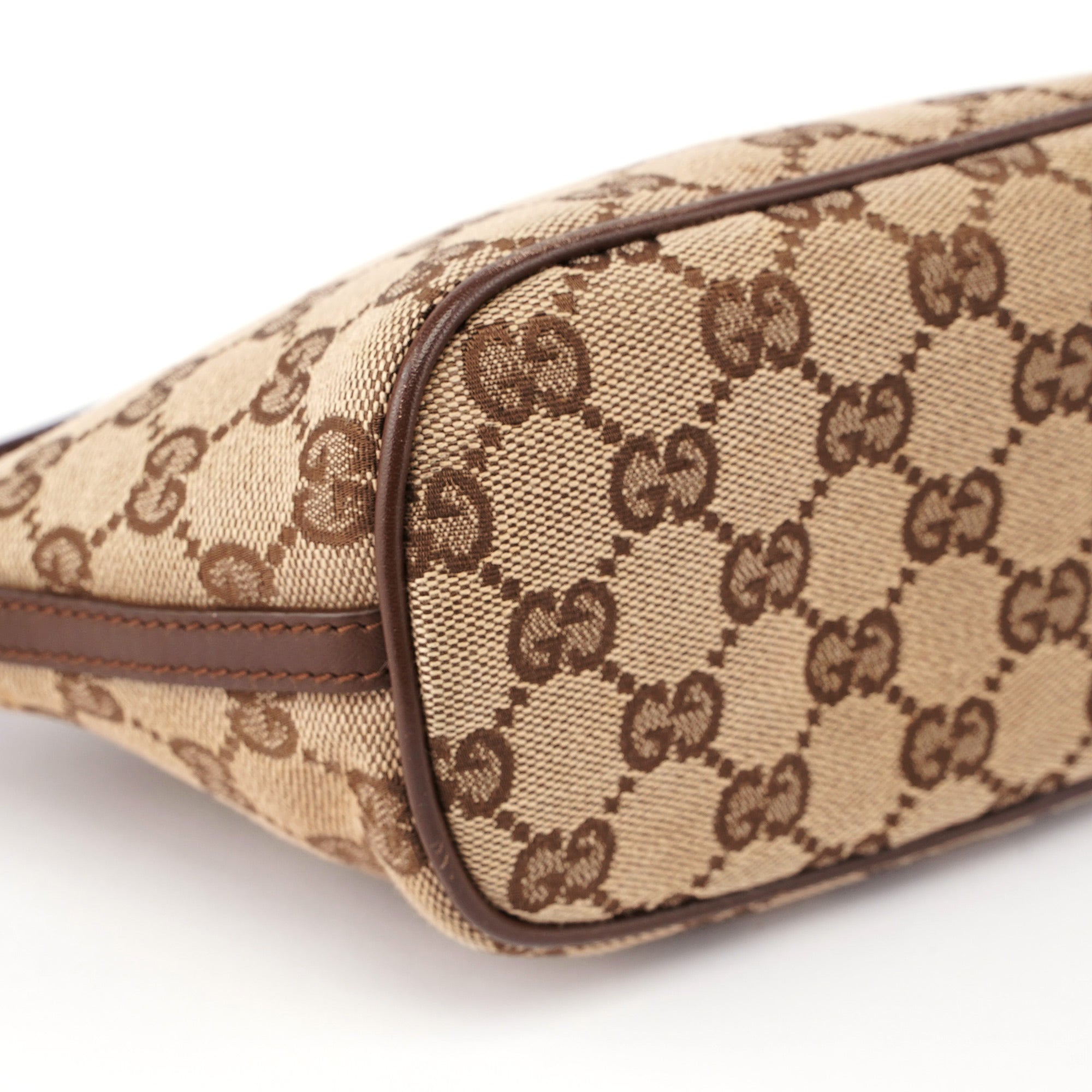 07198 Beige Brown GG Boat Pochette