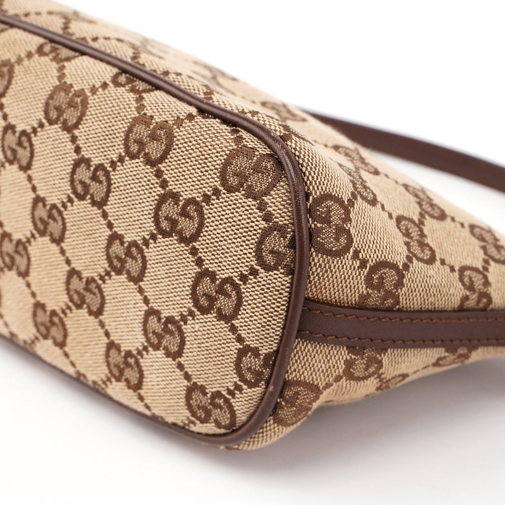 07198 Beige Brown GG Boat Pochette