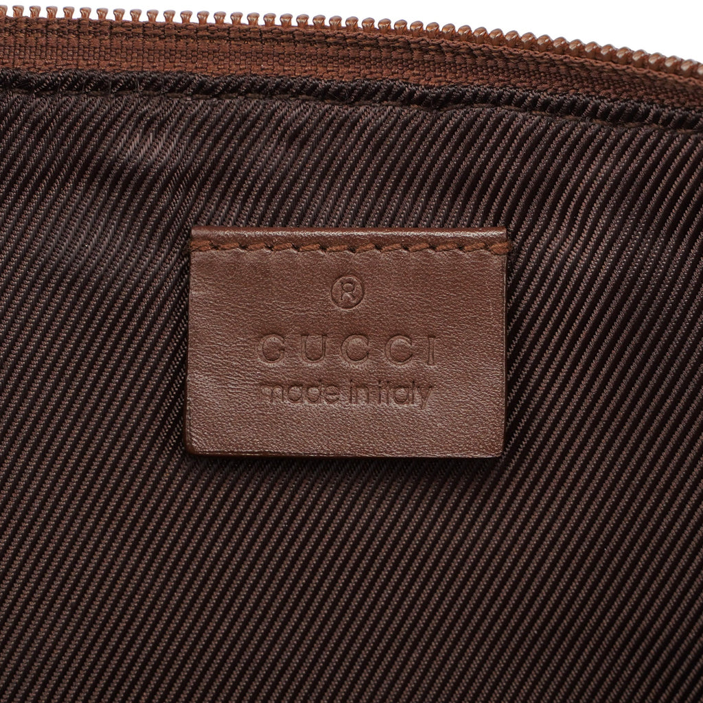 07198 Beige Brown GG Boat Pochette