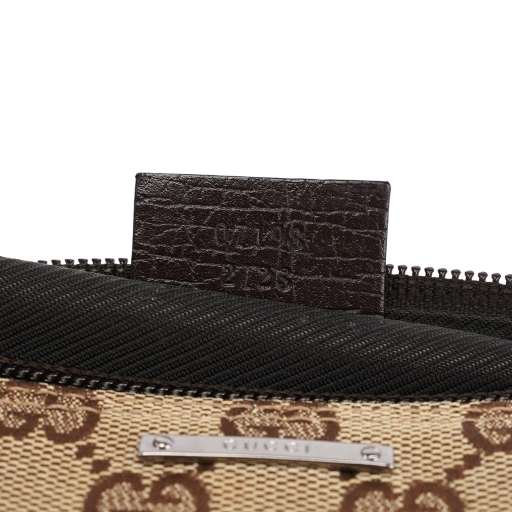 07198 Beige Brown GG Boat Pochette