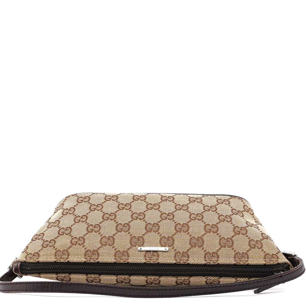 07198 Beige Brown GG Boat Pochette