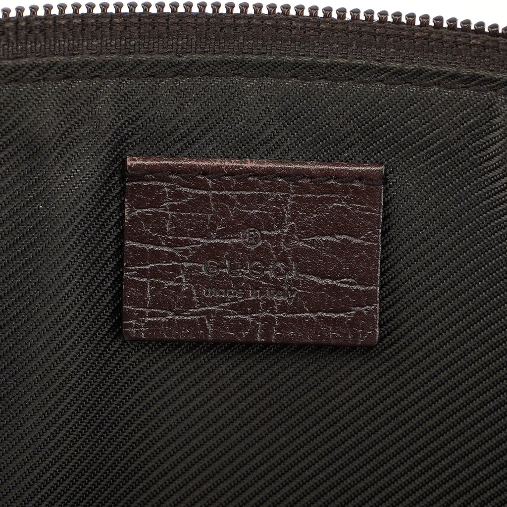 07198 Beige Brown GG Boat Pochette