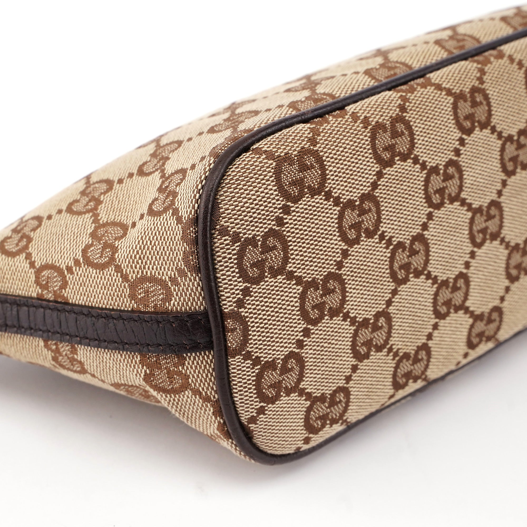 07198 Beige Brown GG Boat Pochette