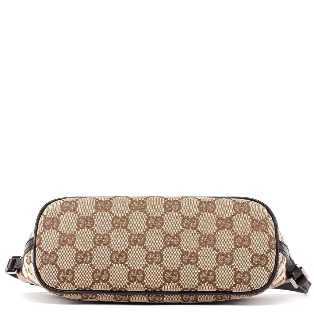 07198 Beige Brown GG Boat Pochette