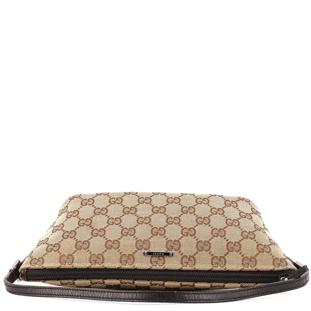 07198 Beige Brown GG Boat Pochette